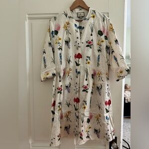 Floral tuckernuck shirt dress